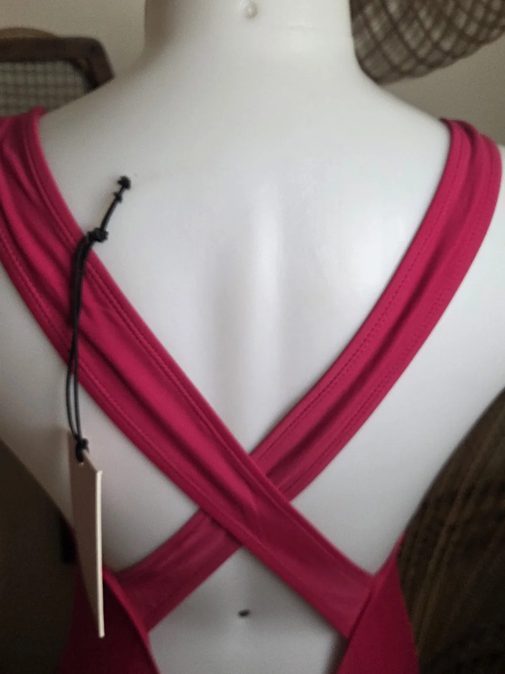 Juicy Couture Bright Pink Crossback One-Piece Swimsuit NWT